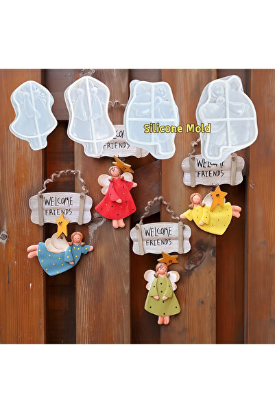 Choice 4pcs Angel Silicone Molds - Resin Craft Molds for Jewelry, Garden Deco...