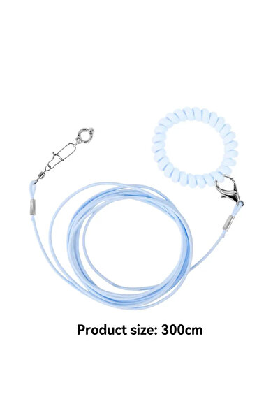 Choice حلقة قدم مقاس 6، طوق تدريب طائر الببغاء الوردي للطيران، حبل مانع للطير...