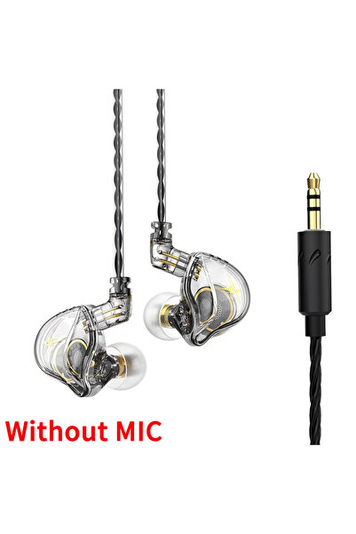 Choice سماعات أذن سلكية داخلية QKZ ZXT بيضاء بدون ميكروفون، ديناميكية، مناسبة...