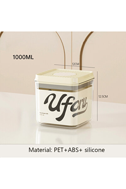 Choice 1000ML Coffee Bean Sealed Can Press Extraction Sealed Container Airtig...