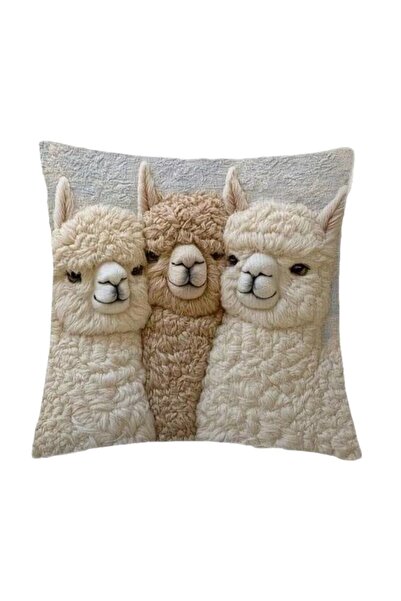 Choice 17.7X17.7inches Pattern28 Cute Alpaca Pillowcase Soft Short Velvet Sof...