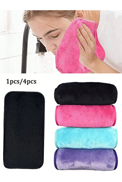 Choice 4pcs 1pcs/4pcs Makeup Remover Cloth,Reusable Facial Cleansing Towel ,S...