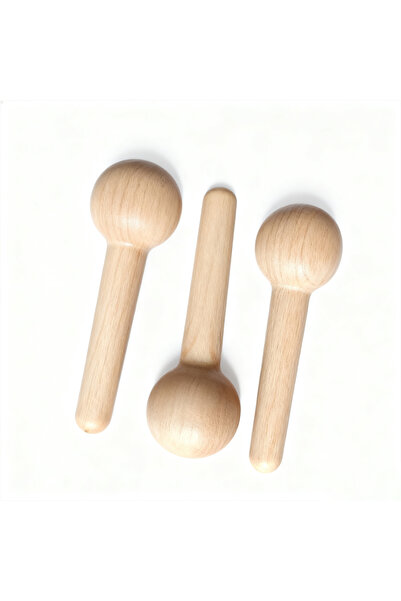 Choice 20pcs Brown 10/20PCS Mini Wooden Spoons Round Head Coffee Honey Tea Sp...