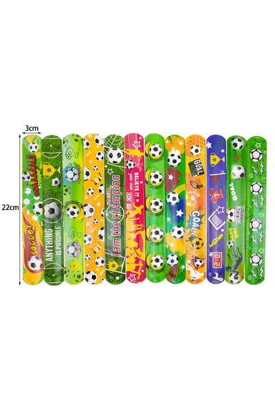 Choice 12pcs 12/24pcs Football Clap Circle World Decoration Soccer Bracelet K...