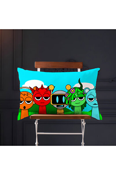 Choice غطاء وسادة مستطيل الشكل، مقاس 30×50 سم (12×20 بوصة)، بتصميم كرتوني مضح...