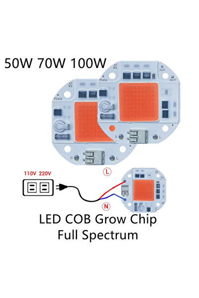 Choice AC 220V 100W LED COB Grow Chip Full Spectrum LED Grow Light Lamp 100W ...