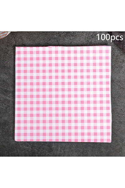 Choice pink 100pcs 100 Pcs Paper Liners Sandwich Wrapping Paper 7 Colors Wax ...