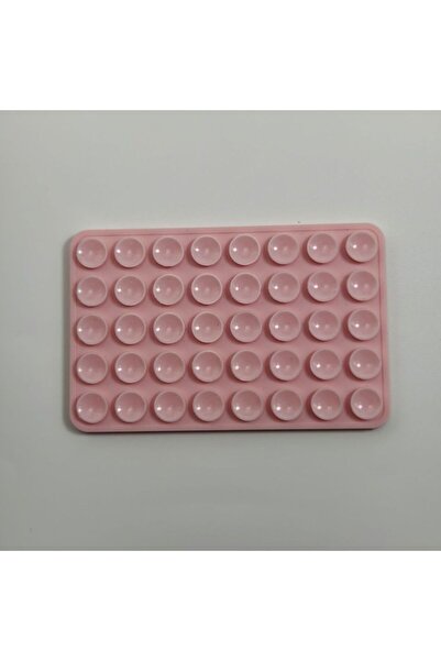 Choice Light Pink Silicone Suction Phone Mount, Non-Slip Adhesive Stand for S...