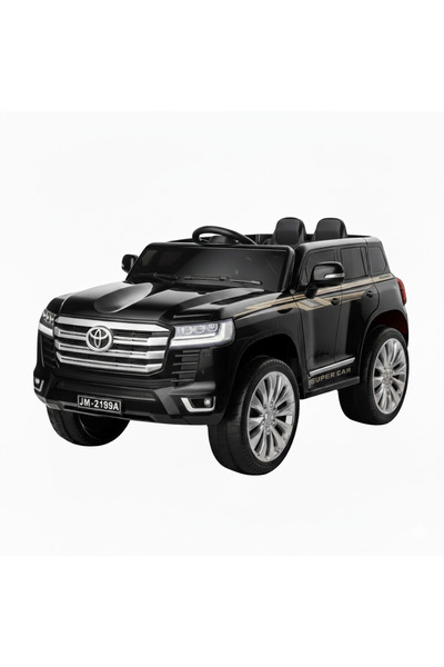 CARTOY سيارة تويوتا لاندكروزر كهربائية للأطفال بجهد 12 فولت، دفع رباعي مع ريم...