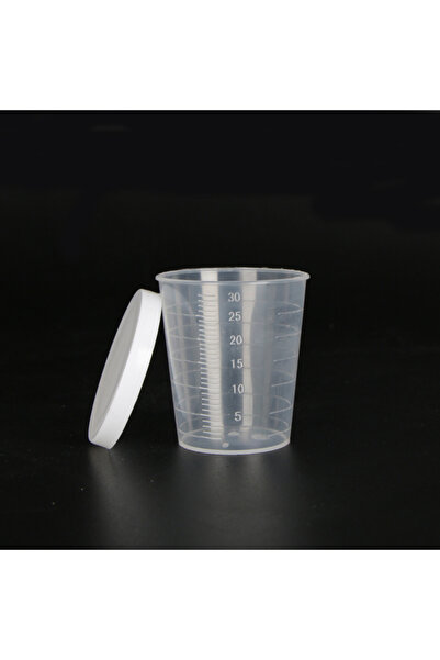 Choice 1 pc 3pcs 30ml plastic transparent small measuring cup with lid