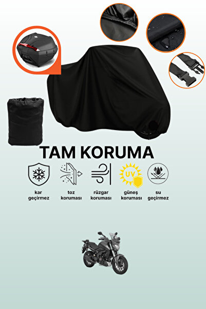 dokaca حقيبة خلفية سوداء متوافقة مع قماش الدراجات النارية المتوافق مع باجاج د...