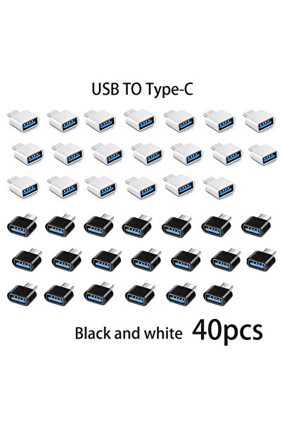 Choice مزيج 40 قطعة محول صغير من النوع C إلى USB 3.0 USB-C ذكر OTG أنثى موصل ...