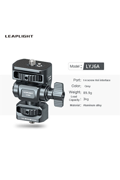 Choice حامل شاشة LEAPLIGHT مزود بمقبض قفل، سهل التركيب مع قاعدة تثبيت باردة م...