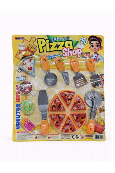 NASYONEL TOYS Oyuncak Pizza Shop Seti – Dilimli Pizza & Servis Aksesuarları
