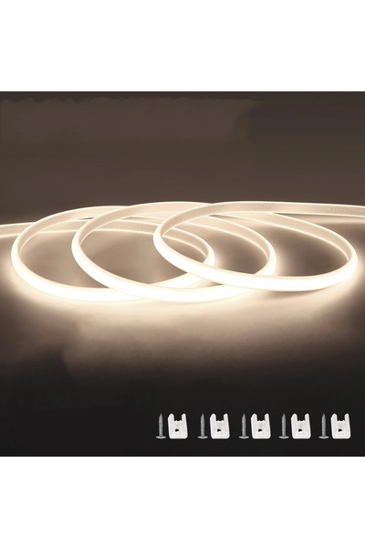 Choice 3M 220V EU Power Plug Nautral White 110V 220V Cob LED Strip Light Supe...