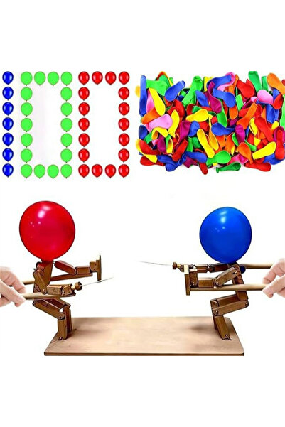Choice 3Inch 3mm With 100balloons 1 Set Balloon Battle Handmade Wooden Fencin...