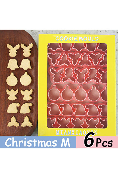 Choice 8-Christmas M 6Pcs 1" mini Christmas Biscuit Cutters Cookie Cutter Set...