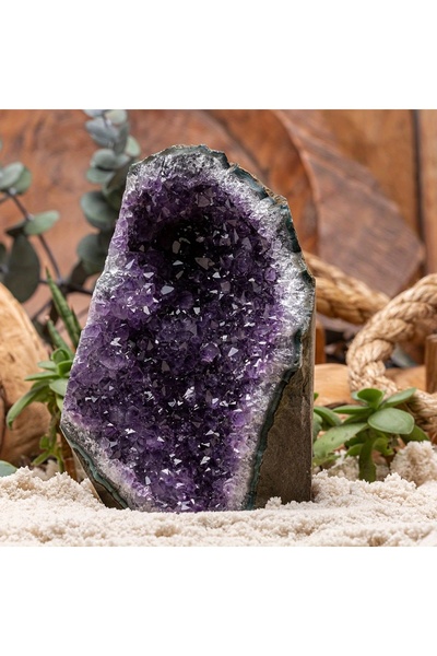 Choice قطعة واحدة من حجر الجمشت الخام الطبيعي بوزن 400-500 غرام، مجموعة من أح...