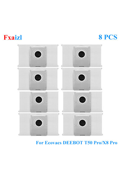 Choice ٨ أكياس غبار لأجهزة Ecovacs DEEBOT T50 Pro/T50 Omni/T50 Max Pro Omni/X...