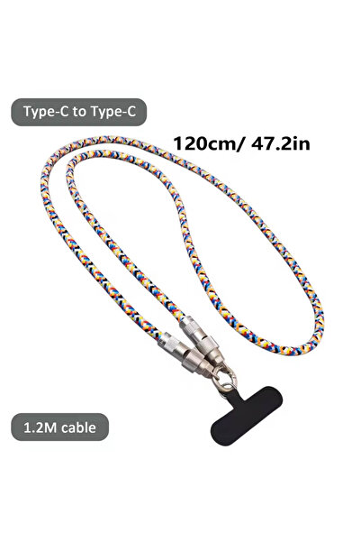 Choice 1.2M cable 2IN1 240W PD Cable for Phone Tablet Dual Type C Fast Chargi...