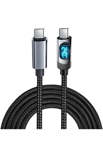 Choice كابل USB-C أسود بقدرة 240 واط من النوع C إلى النوع C، يدعم تقنية PD3.1...