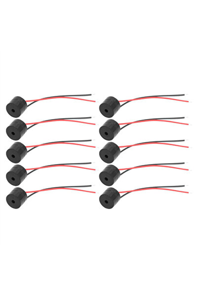 Choice 10Pcs DC3-24V Piezo Electronic Buzzer Alarm Active Piezo Electronic Wi...