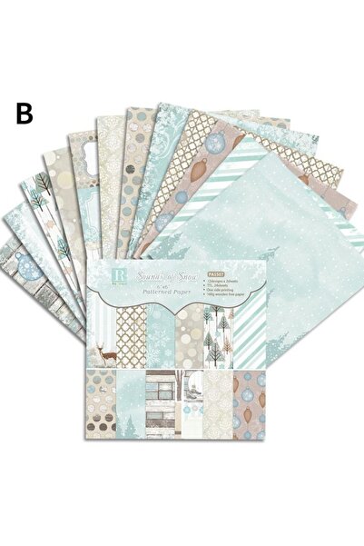 Choice B 24 ورقة قصة شتوية شجرة الصنوبر عيد الميلاد ورق حرفي قوالب تقطيع خلفي...