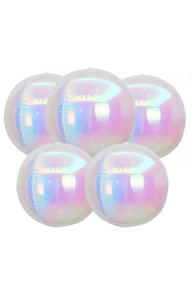 Choice 22inch 5pcs 3/5pcs 22in Metallic Holographic 4D Effect Foil Balloons, ...