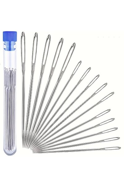 Choice 15 إبرة خياطة ذات عيون كبيرة، سهلة التلقيم، إبر تطريز يدوية للحياكة وا...