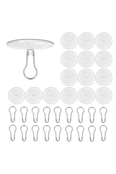 Choice As Shown 100pcs Christmas Hanging Ornaments Sticky Ceiling Hooks Trans...