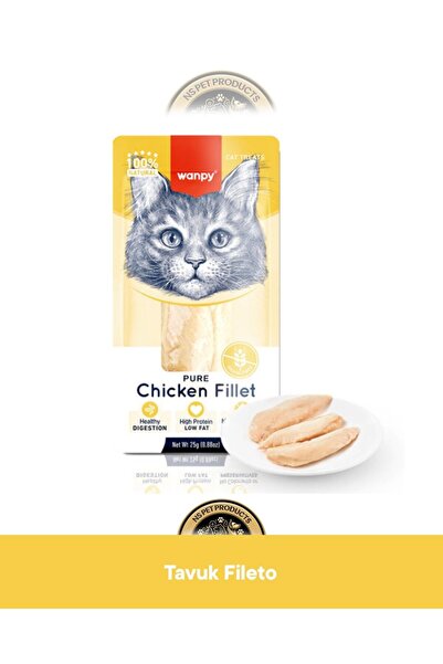 Wanpy Tavuk Fileto Kedi Ödül Maması 25 gr