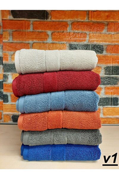 Özdilek Svv Border -6 LI- Kalın & Yumuşak El Yüz Havlusu (40x76) - v1