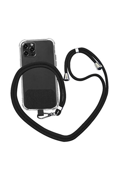 Choice Black 150cm Phone Lanyard Crossbody Adjustable Neck Strap for Around T...