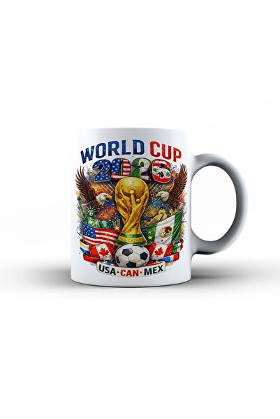 GIFTS4ALL Cană ceramică Campionatul Mondial de Fotbal 2026 – Model 5 ,cadou p...