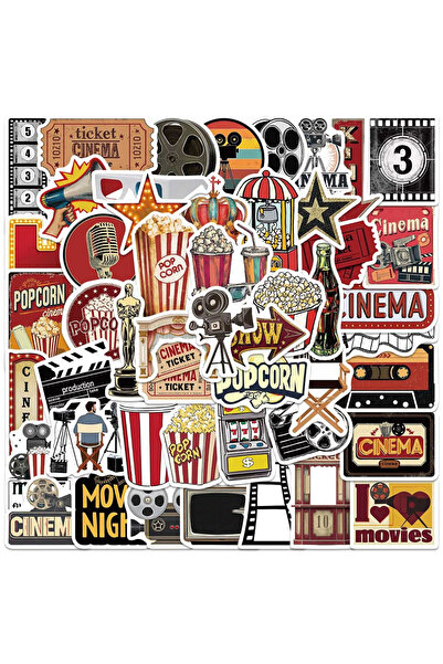 Choice ٥٠ قطعة من ملصقات الأفلام الكلاسيكية، ملصقات بتصميم ليلة سينمائية للها...