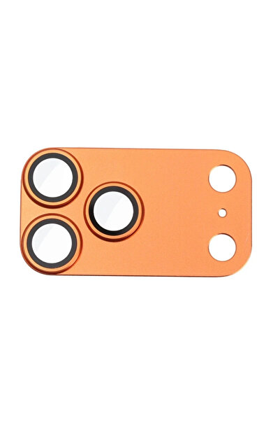 Choice قطعتان جديدتان من واقي عدسة آيفون 17 برو ماكس برتقالي اللون، مصنوعتان ...