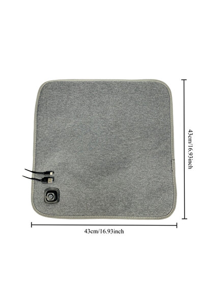 Choice وسادة تدفئة رمادية للحيوانات الأليفة، مقاس 43×43 سم، مقاومة للماء، تعم...