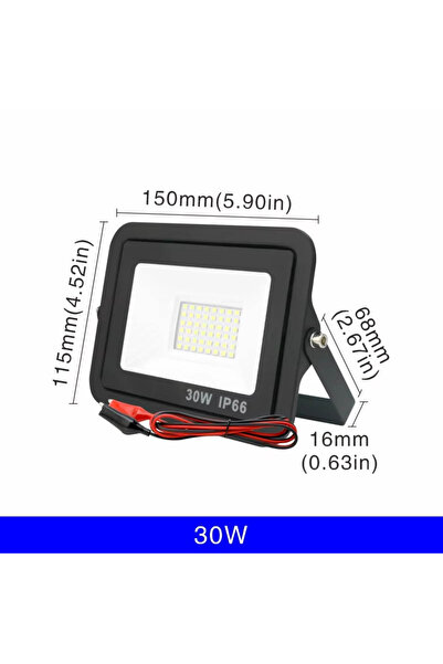 Choice كشاف إضاءة LED خارجي يعمل بجهد 12 فولت تيار مستمر، أبيض بارد (5500-700...