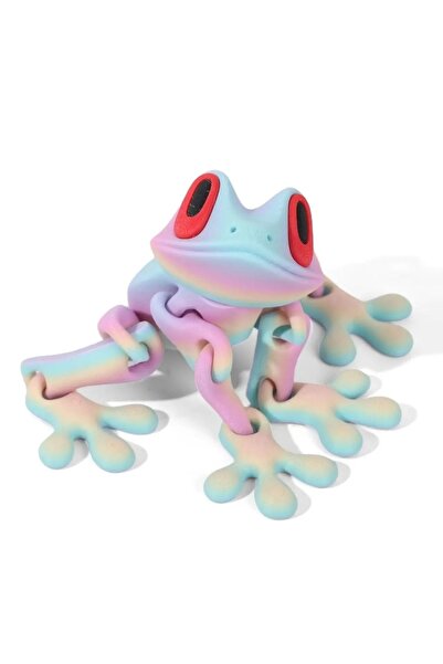 Choice1 12cm candy-color 1pc 3D Printing Simulation Tree Frog Movable Frog Or...
