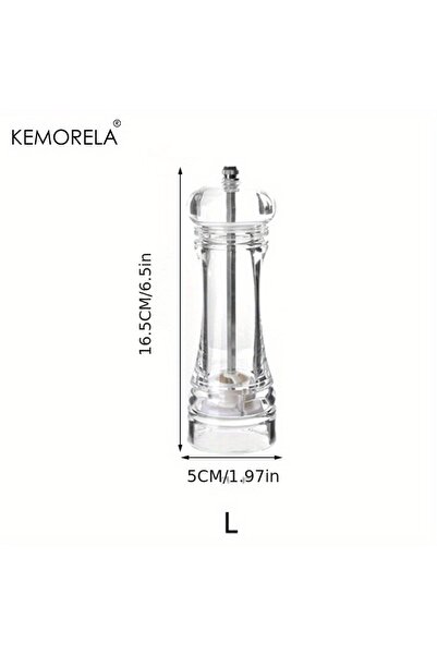 Choice مطحنة توابل يدوية من الأكريليك من إل كيموريلا، قطعة واحدة، مطحنة فلفل ...