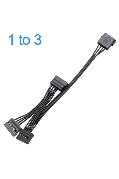 Choice كابل طاقة لمحرك الأقراص الصلبة ذو 4 دبابيس (من 1 إلى 3) - محول مقسم من...
