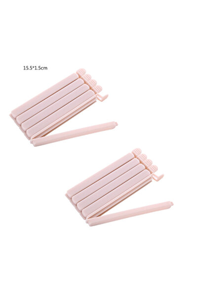 Choice 15.5cm Pink 10Pcs Food Bag Sealing Clips Plastic Bag Colorful Sealing ...
