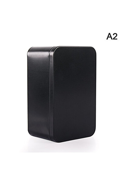 Choice Black 1pc Tin Box Metal Tin Jars Iron Tea Box Cookies Case Small Thing...