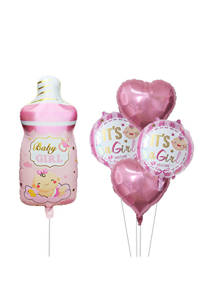 Choice Other pink feeder set 5pcs Crown Stand Boy Girl Balloons Set Feeder Ba...
