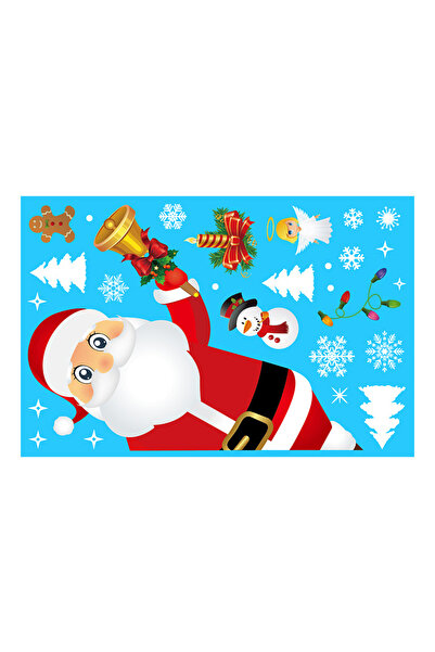 Choice ملصقات نوافذ ثابتة قابلة للإزالة من مادة PVC بتصميم سانتا كلوز وإيل، م...