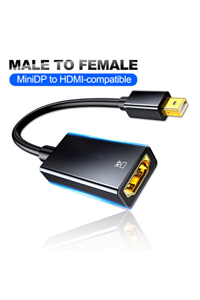Choice كابل محول بطول 0.5 متر من Mini DP إلى HDMI متوافق مع دقة 4K Mini Displ...