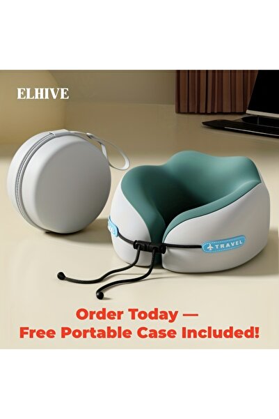 Choice وسائد رقبة خضراء على شكل حرف U مصنوعة من إسفنج الذاكرة، وسادة سفر ناعم...