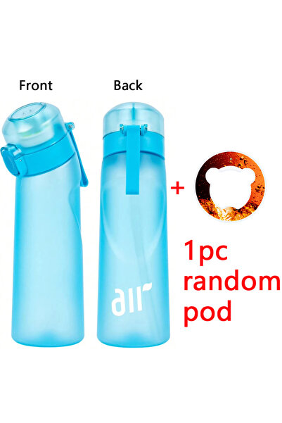 Choice زجاجة مياه A-Blue قطعة واحدة مع كبسولة نكهة عشوائية واحدة، كوب بلاستيك...