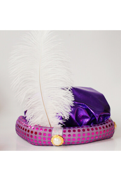 choice2 قبعة علاء الدين الأرجوانية، قبعة حفلات تنكرية للهالوين، مناسبة للكبار...