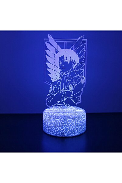 Choice Cr Levi 03 3D Lamp Attack on Titan Anime Figure Gaming Lamps Levi LED ...